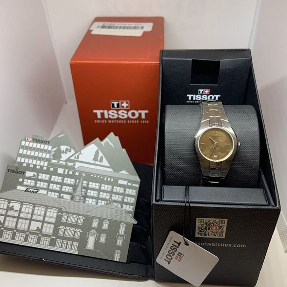 Tissot T0966.009.11.431.00 Womens Stainless Steel Analog Dial Quartz Watch WAT10 - Picture 1 of 12